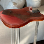 Golden Bronze and Tangerine Fender Telecaster Guitar Table