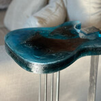 Blue and Silver Swirl Fender Telecaster Guitar Table