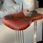 Golden Bronze and Tangerine Fender Telecaster Guitar Table