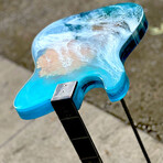 Ocean Waves Fender Telecaster Guitar Table
