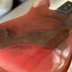 Golden Bronze and Tangerine Fender Telecaster Guitar Table