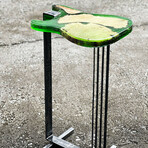 Transparent Green Fender Stratocaster Guitar Table