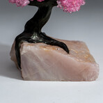 The Eternal Love Tree // Custom Genuine Rose Quartz Clustered Gemstone Tree on Rose Quartz Matrix v.3