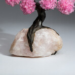 The Eternal Love Tree // Custom Genuine Rose Quartz Clustered Gemstone Tree on Rose Quartz Matrix v.4