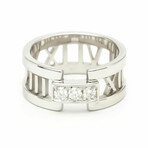 Tiffany & Co. // 18k White Gold Diamond Atlas Ring // Ring Size: 6 // Pre-Owned