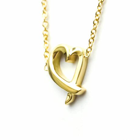 Tiffany & Co. // 18k Yellow Gold Loving Heart Pendant Necklace // 18.1" // Pre-Owned