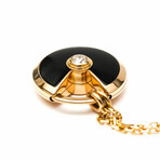 Cartier // 18k Rose Gold Amulette de Cartier Diamond + Onyx Necklace // 23.6" // Pre-Owned