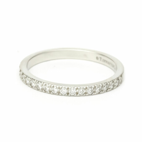 Tiffany & Co. // Platinum Novo Half Eternity Diamond Ring // Ring Size: 8 // Pre-Owned