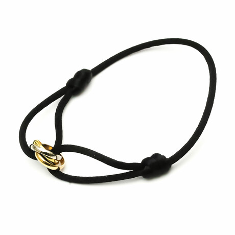 Cartier // 18k Rose Gold, 18k White Gold, 18k Yellow Gold Trinity Bracelet // 8" // Pre-Owned