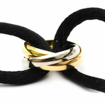 Cartier // 18k Rose Gold, 18k White Gold, 18k Yellow Gold Trinity Bracelet // 8" // Pre-Owned