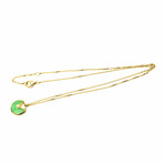 Cartier // 18k Yellow Gold Amulette de Cartier Diamond + Chrysoprase Necklace // 17" // Pre-Owned