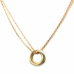 Cartier // 18k Rose Gold + 18k White Gold + 18k Yellow Gold Trinity Necklace // 16" // Pre-Owned