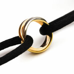 Cartier // 18k Rose Gold, 18k White Gold, 18k Yellow Gold Trinity Bracelet // 8" // Pre-Owned