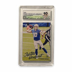Justin Herbert // 2020 Panini Chronicles Luminance // Rookie Card // DGA 10 Gem Mint