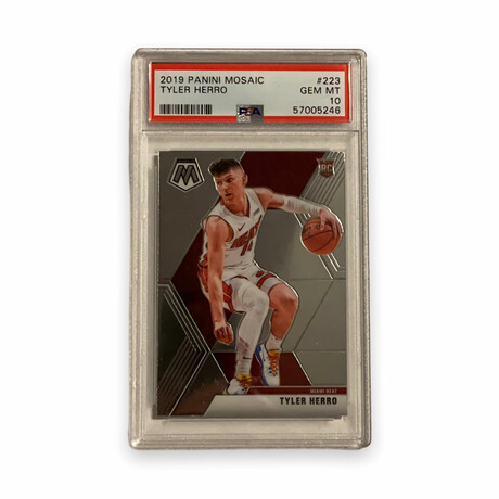 Tyler Herro // 2019 Panini Mosaic // Rookie Card // PSA 10 Gem Mint