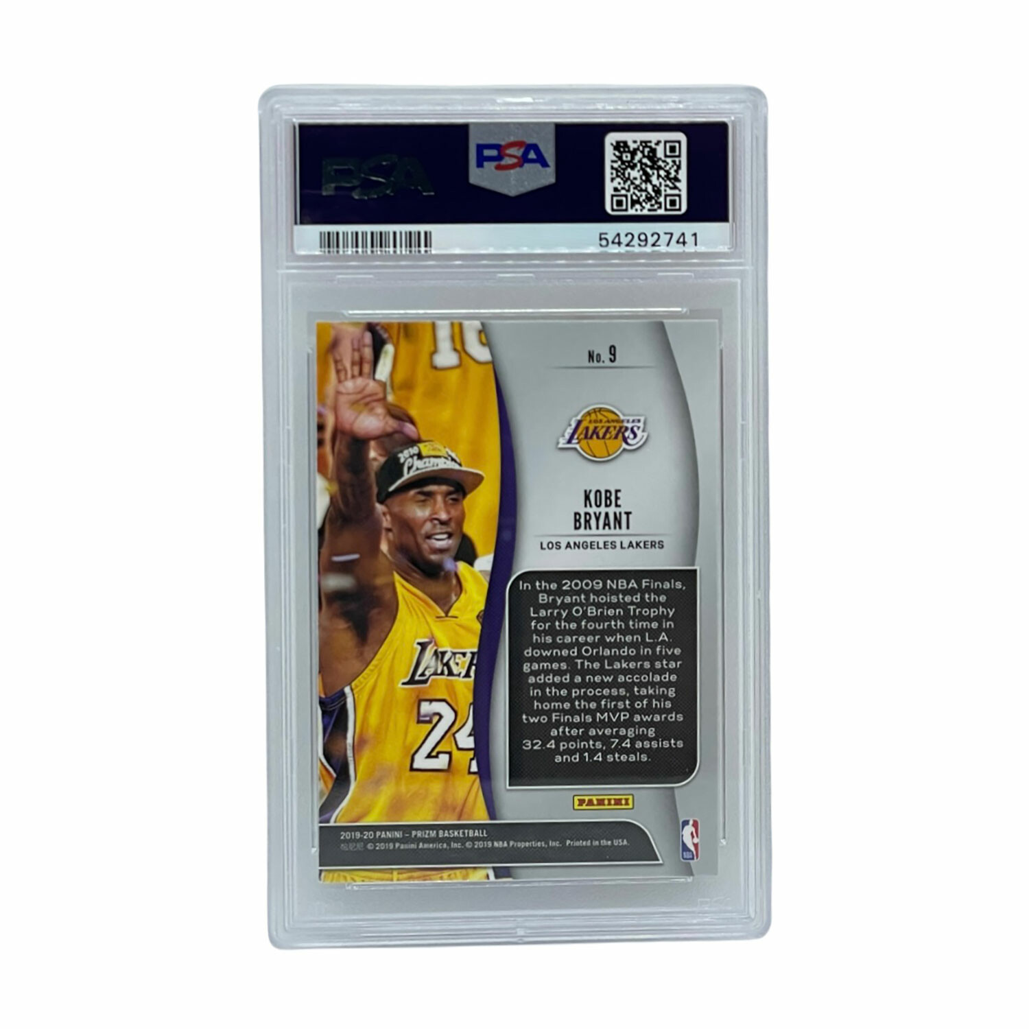 Kobe Bryant // 2019 Panini Prizm NBA Finalists // PSA 10 Gem Mint