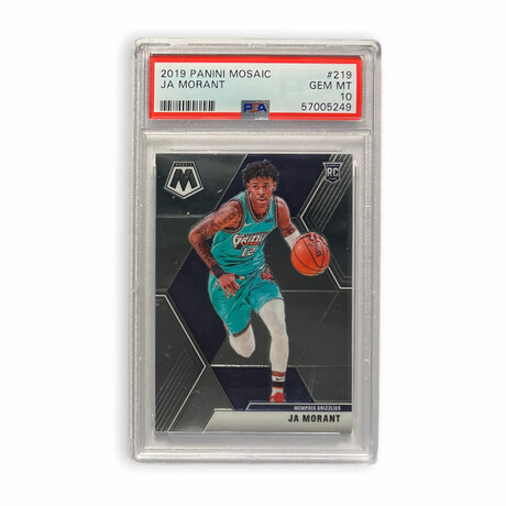 Ja Morant // 2019 Panini Mosaic // Rookie Card // PSA 10 Gem Mint