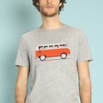 Red Van T-Shirt // Gray (Small)