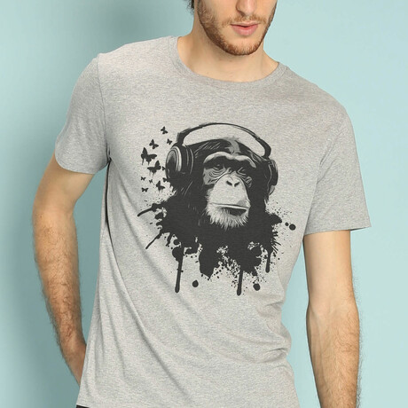 Creative Monkey T-Shirt // Gray (Small)