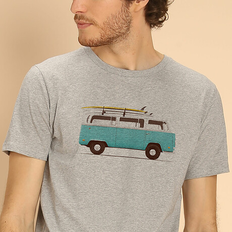 Blue Van T-Shirt // Gray (Small)
