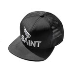 3D Logo Mesh Snapback // Black
