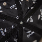 Embroidered Wing Patch Snapback // Sand