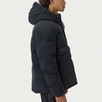 The Very Warm // Unisex Quilted Pullover // Black (L)