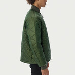 Light Quilted Bomber // Olive (L)