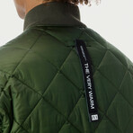 Light Quilted Bomber // Olive (L)