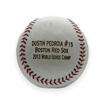 Dustin Pedroia // Boston Red Sox // Signed Engraved Baseball // Limited Edition #20/500
