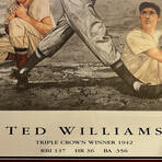 Ted Williams // Boston Red Sox // Signed Lithograph + Inscription + Framed // Limited Edition #484/521