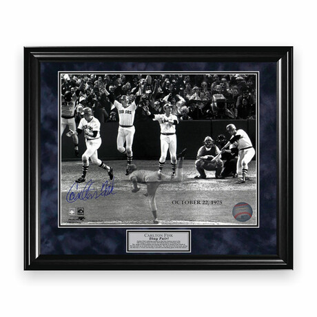 Carlton Fisk // Boston Red Sox // Signed + Framed Photograph