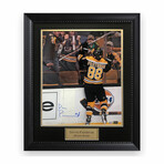 David Pastrnak // Boston Bruins // Signed Photograph + Framed