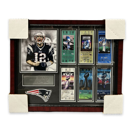 Tom Brady // New England Patriots // Unsigned Collage Ver. 2 + Framed