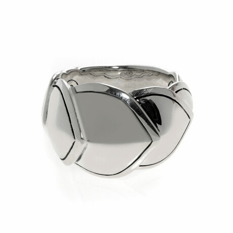 John Hardy // Legends Naga Sterling Silver Scale Ring // Ring Size: 7 // Store Display