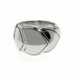 John Hardy // Legends Naga Sterling Silver Scale Ring // Ring Size: 7 // Store Display