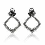 John Hardy // Classic Sterling Silver + Black Sapphire Earrings // Store Display