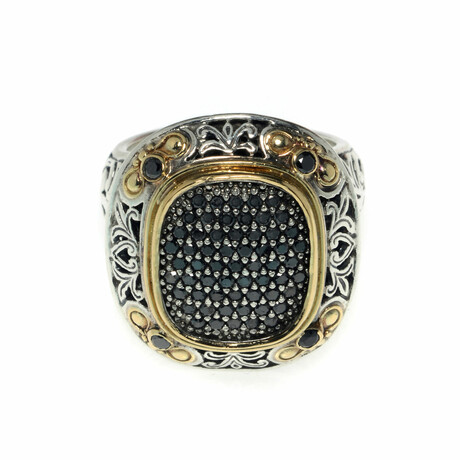 Konstantino // Arsinoe Sterling Silver + 18k Yellow Gold Diamond Ring // Ring Size: 8.5 // Store Display