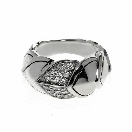 John Hardy // Legends Naga Sterling Silver Diamond Ring // Store Display (Ring Size: 6)