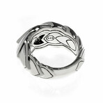 John Hardy // Legends Naga Sterling Silver Diamond Ring // Store Display (Ring Size: 6)
