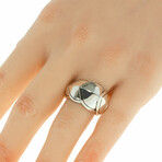 John Hardy // Legends Naga Sterling Silver Scale Ring // Ring Size: 7 // Store Display