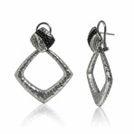 John Hardy // Classic Sterling Silver + Black Sapphire Earrings // Store Display
