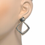 John Hardy // Classic Sterling Silver + Black Sapphire Earrings // Store Display