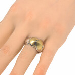 John Hardy // Legends Naga Sterling Silver + 18k Yellow Gold Ring // Ring Size: 6 // Store Display