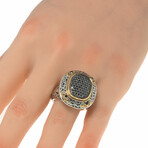 Konstantino // Arsinoe Sterling Silver + 18k Yellow Gold Diamond Ring // Ring Size: 8.5 // Store Display
