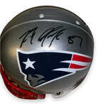 Tom Brady & Rob Gronkowski // New England Patriots // Signed Authentic Helmet
