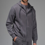 Daniel Zip Hoodie // Dark Gray (XL)