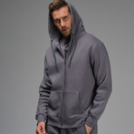 Daniel Zip Hoodie // Dark Gray (XL)