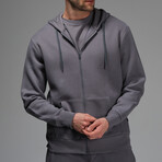 Daniel Zip Hoodie // Dark Gray (XL)