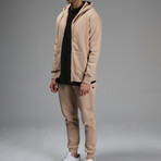 Joseph Zip Hoodie // Light Brown (2XL)